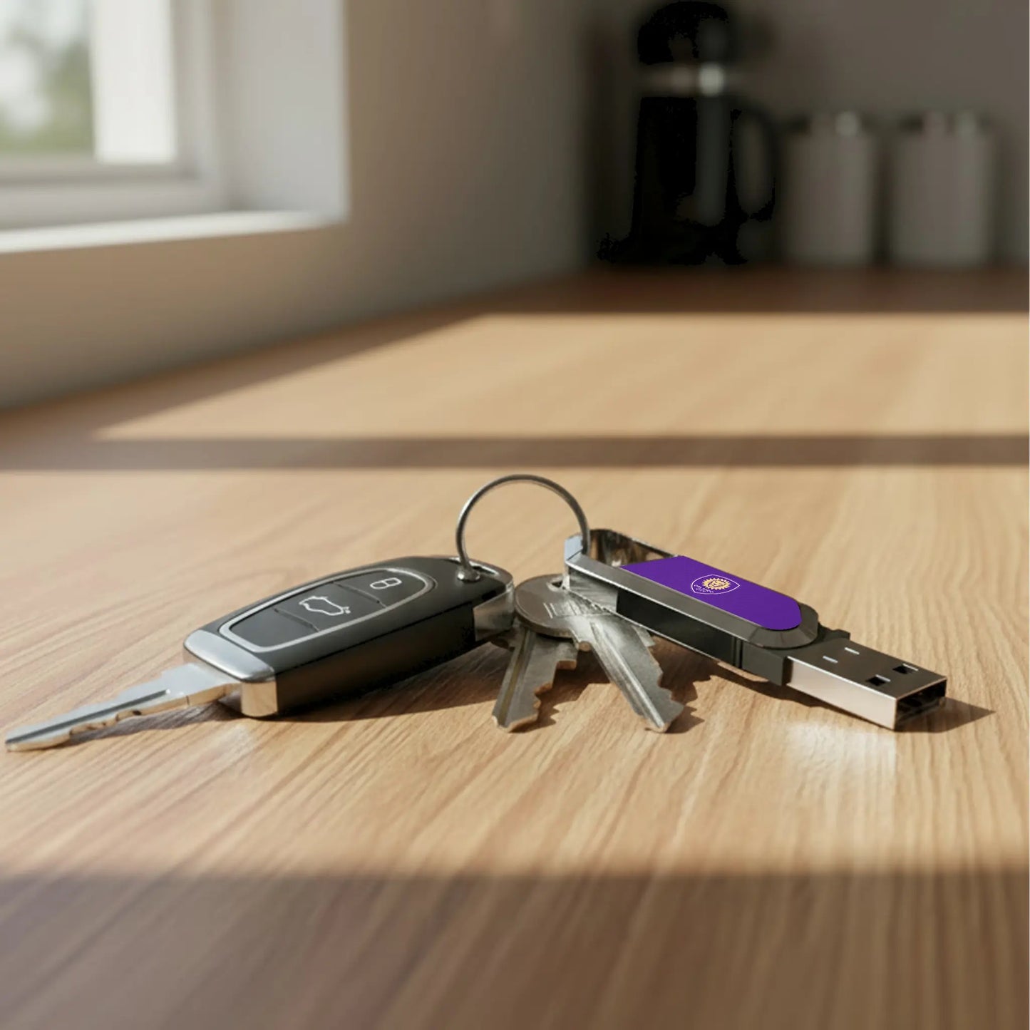 Orlando City Soccer Club Solid USB 64GB Clip Style Flash Drive