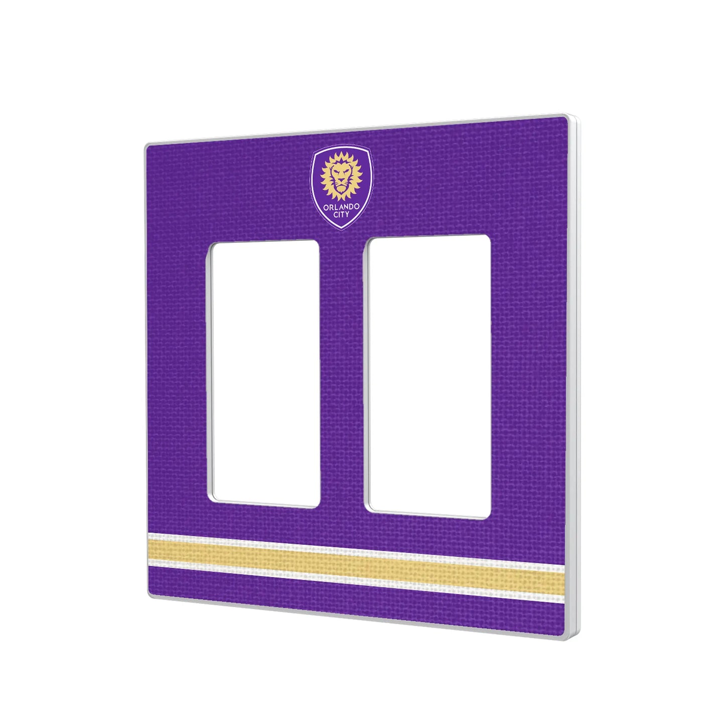 Orlando City Soccer Club Stripe Hidden-Screw Light Switch Plate