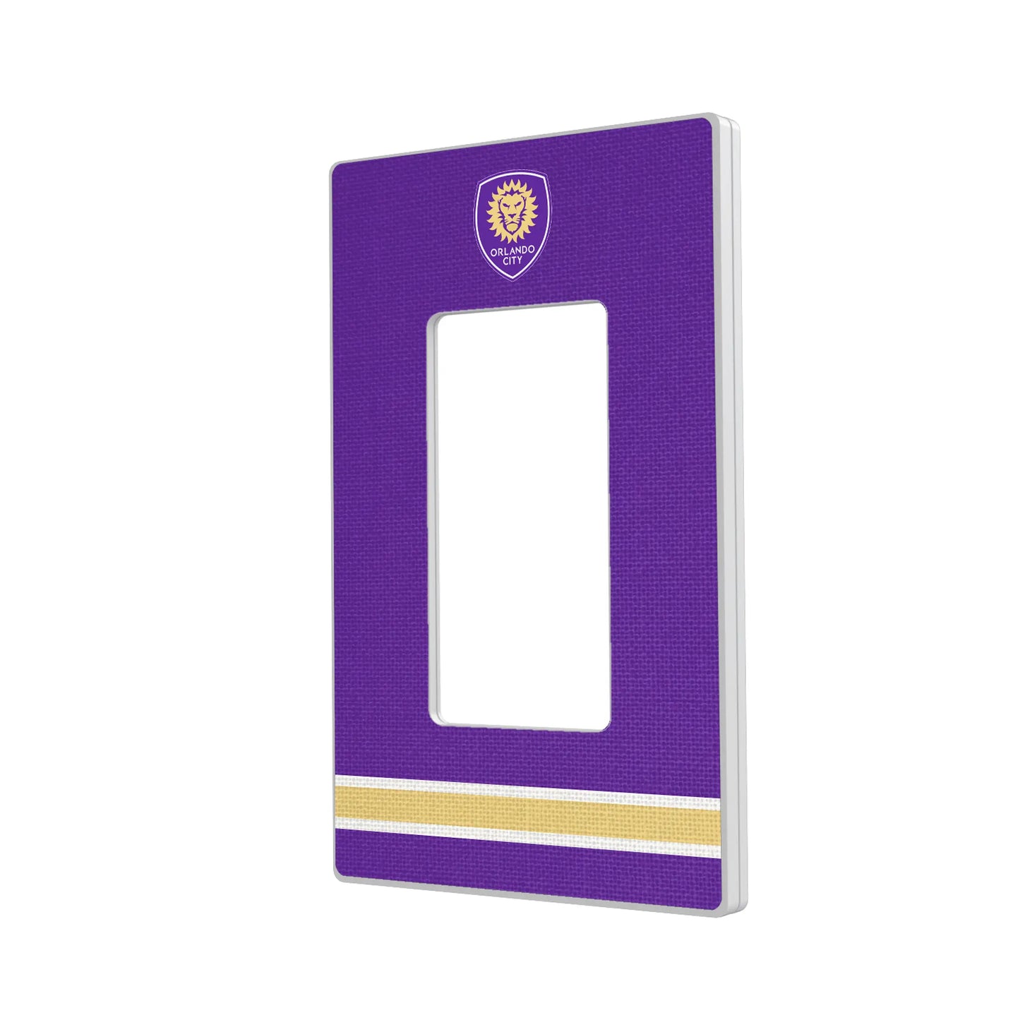 Orlando City Soccer Club Stripe Hidden-Screw Light Switch Plate