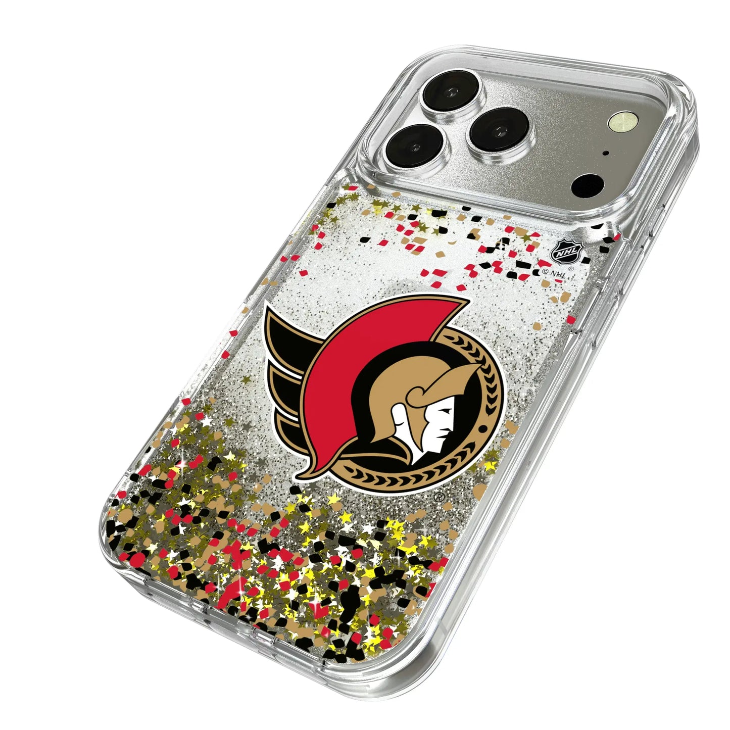 Ottawa Senators Confetti Glitter Phone Case for Apple iPhone