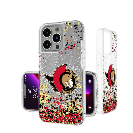 Ottawa Senators Confetti Glitter Phone Case for Apple iPhone