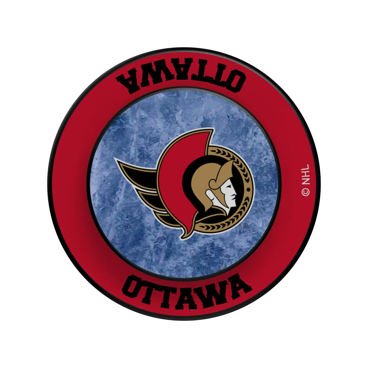Ottawa Senators Ice Wordmark PopSockets Magnetic Phone Grip and Stand