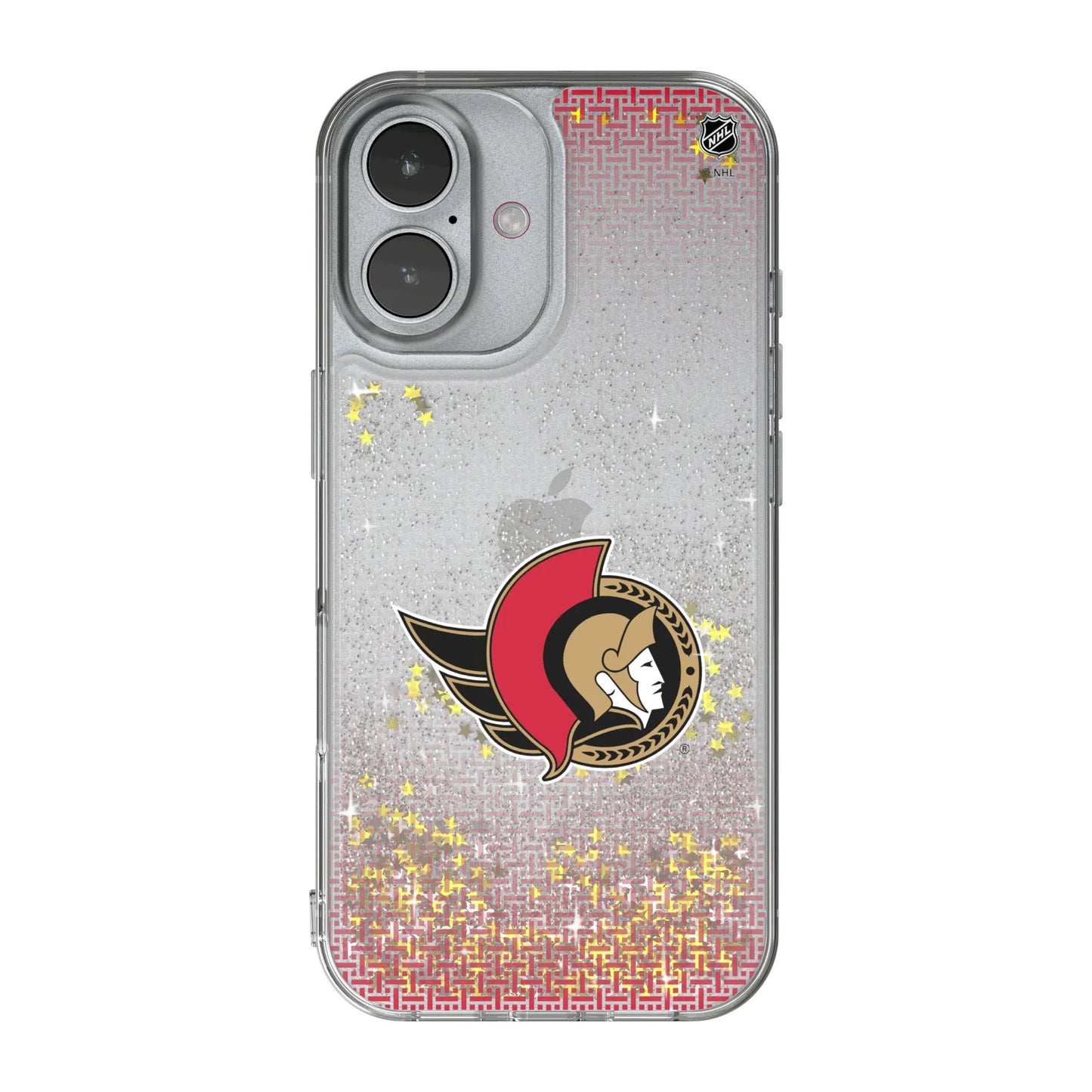 Ottawa Senators Linen Glitter Phone Case for Apple iPhone