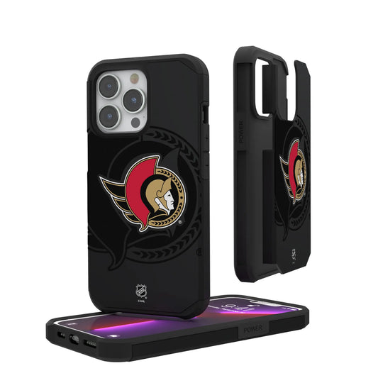 Ottawa Senators Monocolor Tilt Rugged Phone Case for Apple iPhone