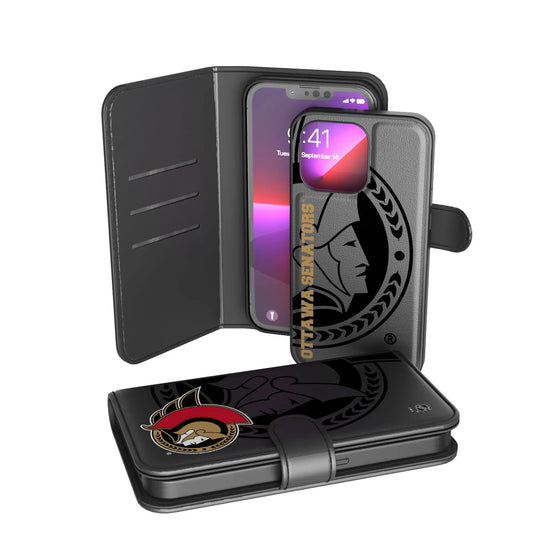 Ottawa Senators Monocolor Tilt Wallet Phone Case for Apple iPhone