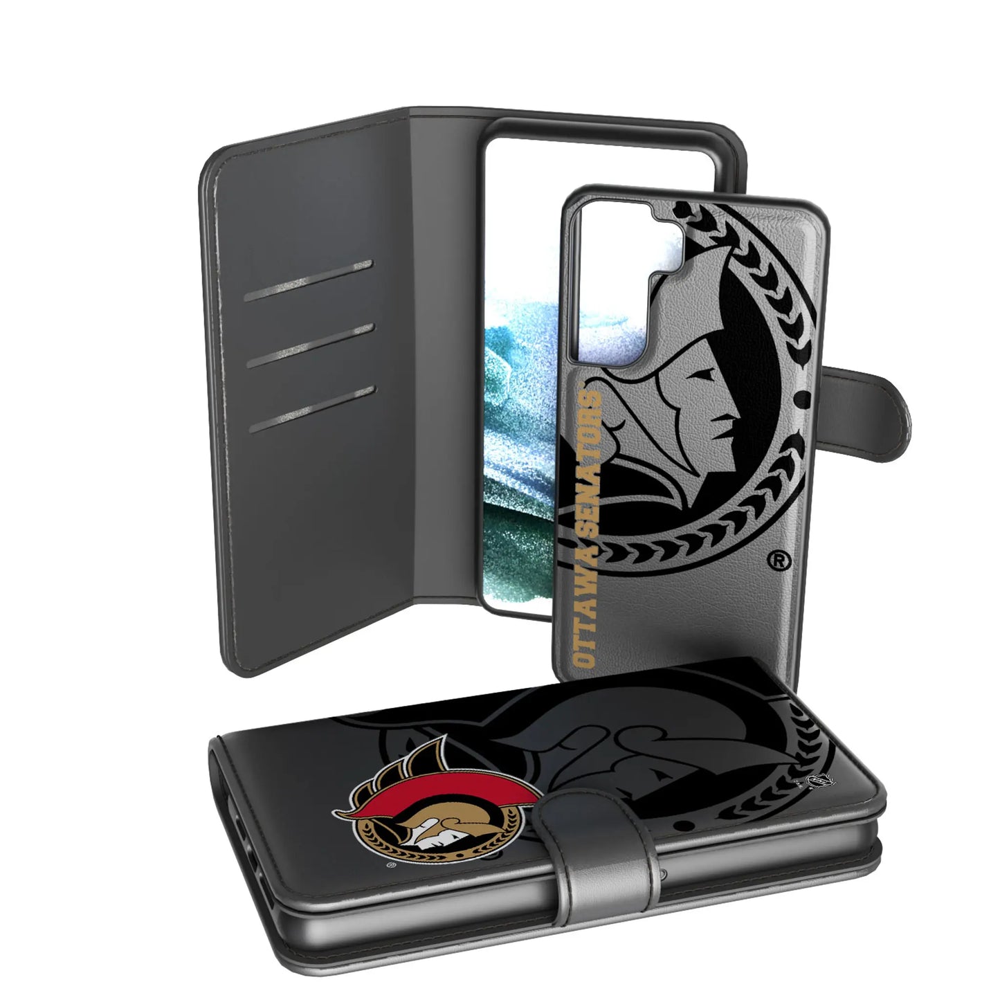 Ottawa Senators Monocolor Tilt Wallet Phone Case for Apple iPhone