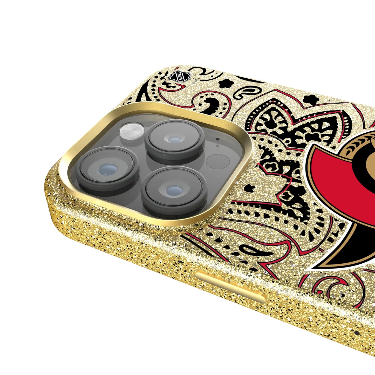 Ottawa Senators Paisley Bling Phone Case for Apple iPhone