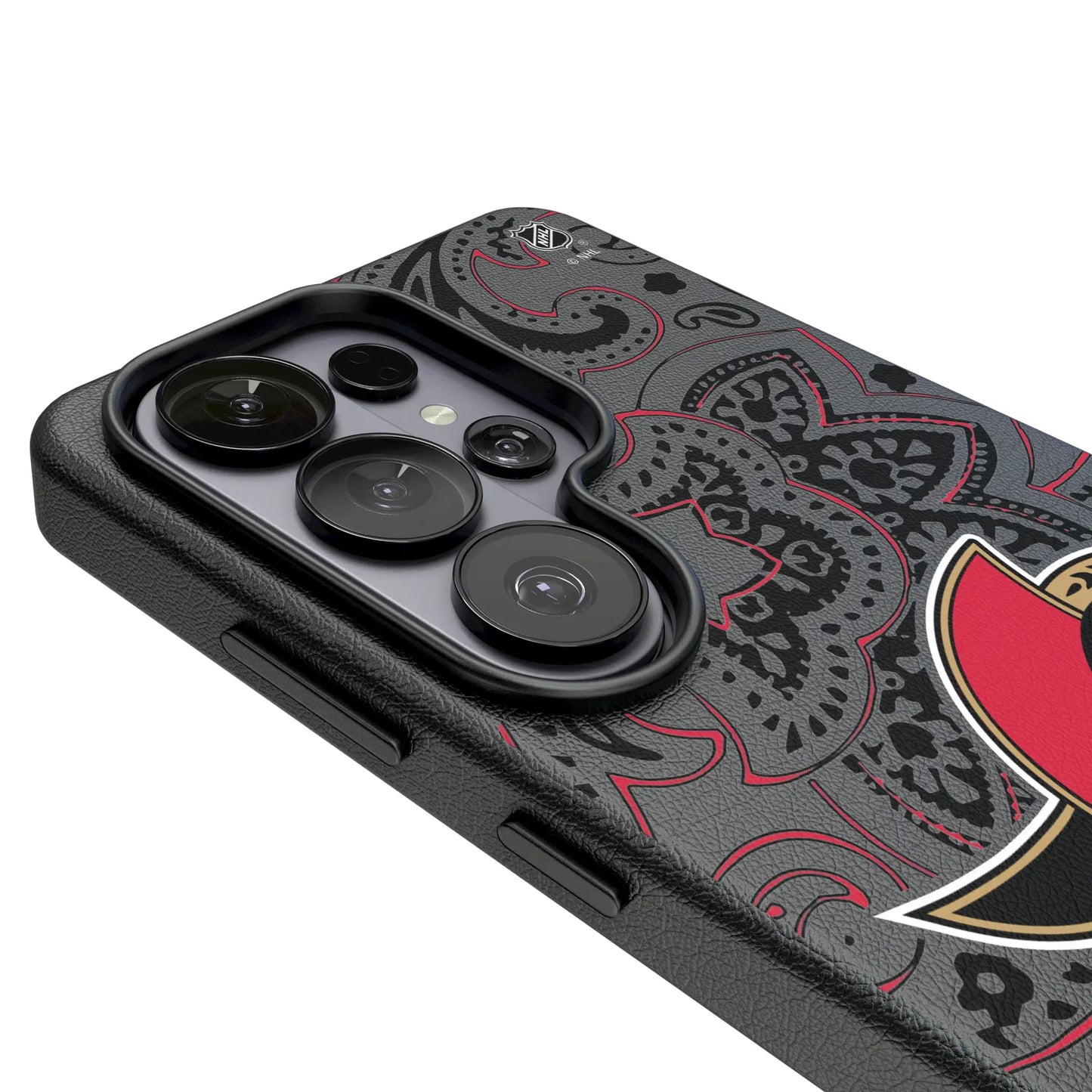 Ottawa Senators Paisley MagSafe Compatible Phone Case for Samsung Galaxy