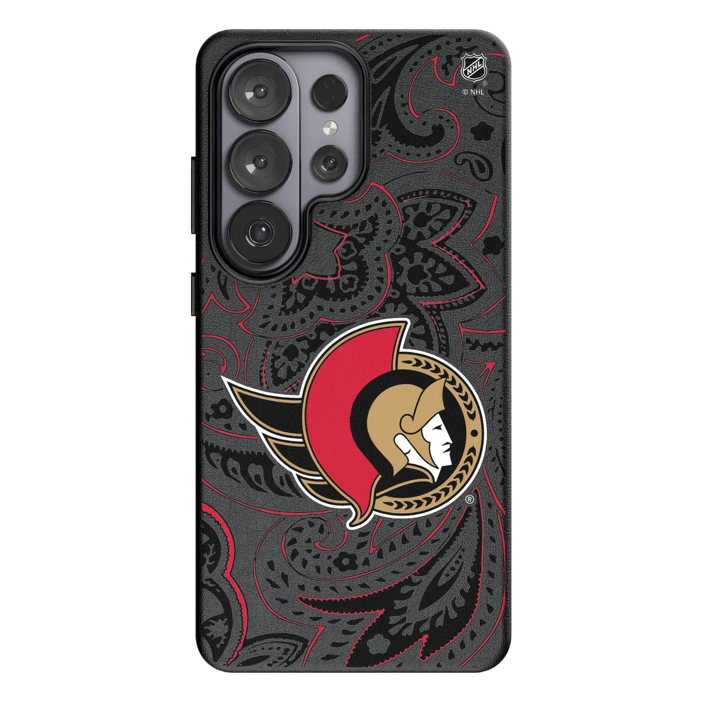 Ottawa Senators Paisley MagSafe Compatible Phone Case for Samsung Galaxy