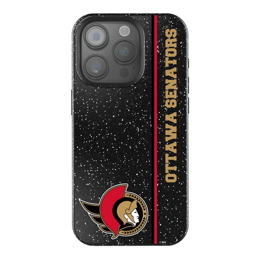 Ottawa Senators Sidebar Black Bling Phone Case for Apple iPhone