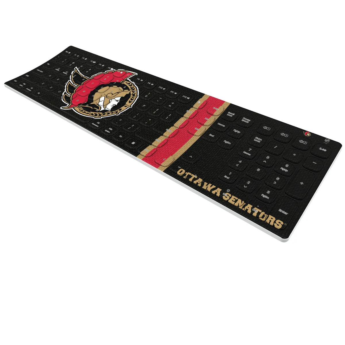 Ottawa Senators Stripe Curved Wireless Keyboard