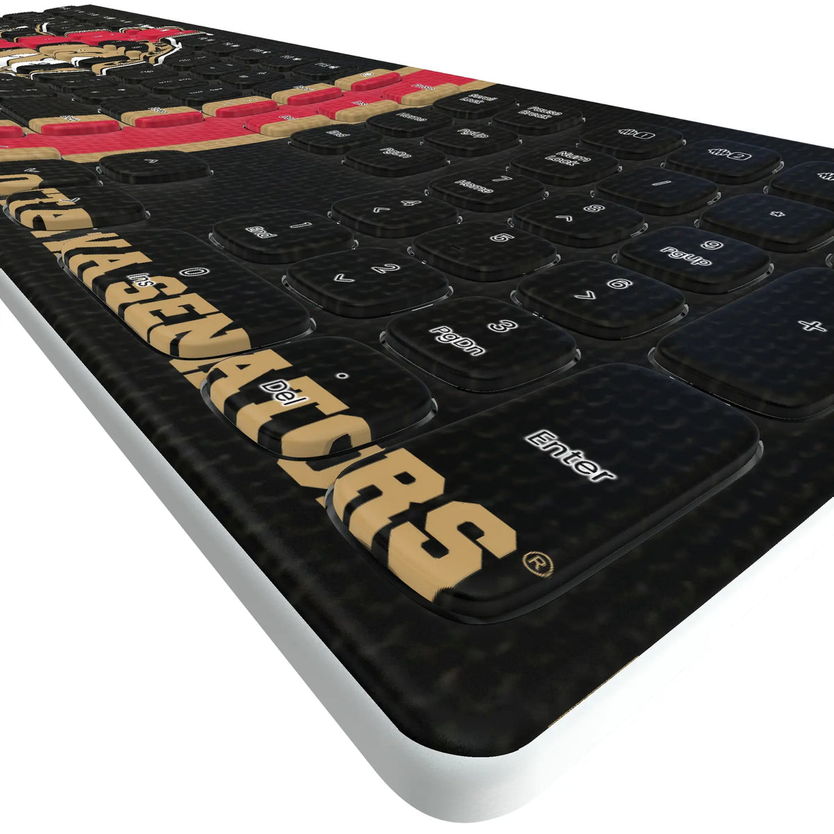 Ottawa Senators Stripe Curved Wireless Keyboard