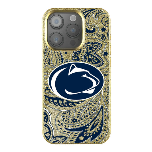 Pennsylvania State University Nittany Lions Paisley Bling Phone Case for Apple iPhone