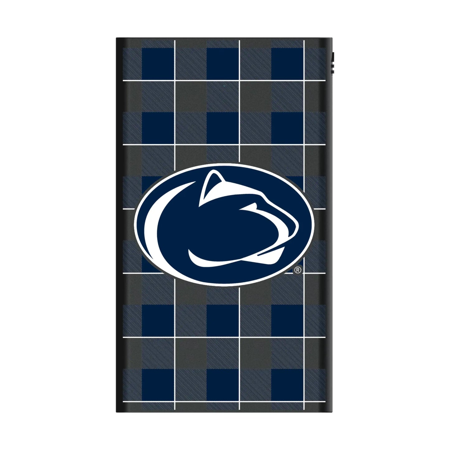 Pennsylvania State University Nittany Lions Plaid 5000mAh Flat Powerbank
