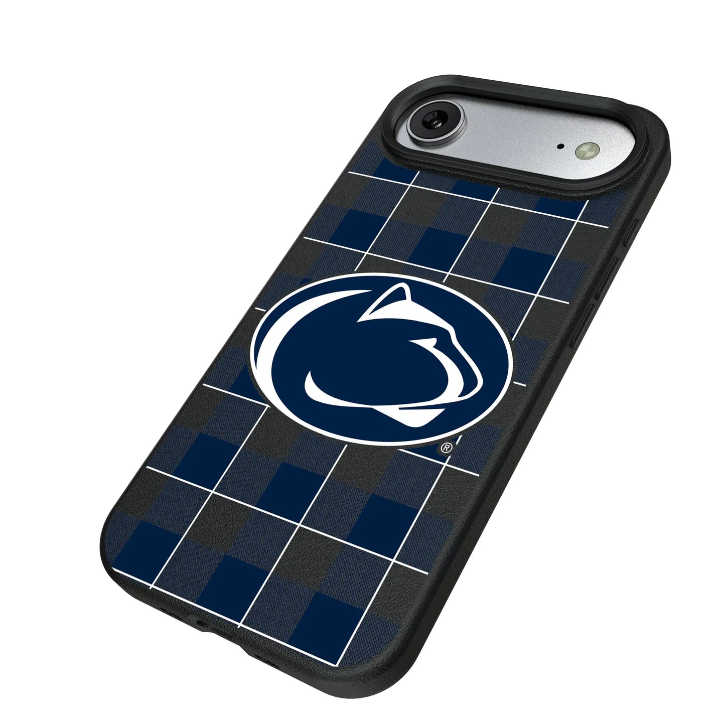 Pennsylvania State University Nittany Lions Plaid MagSafe Compatible Phone Case for Apple iPhone