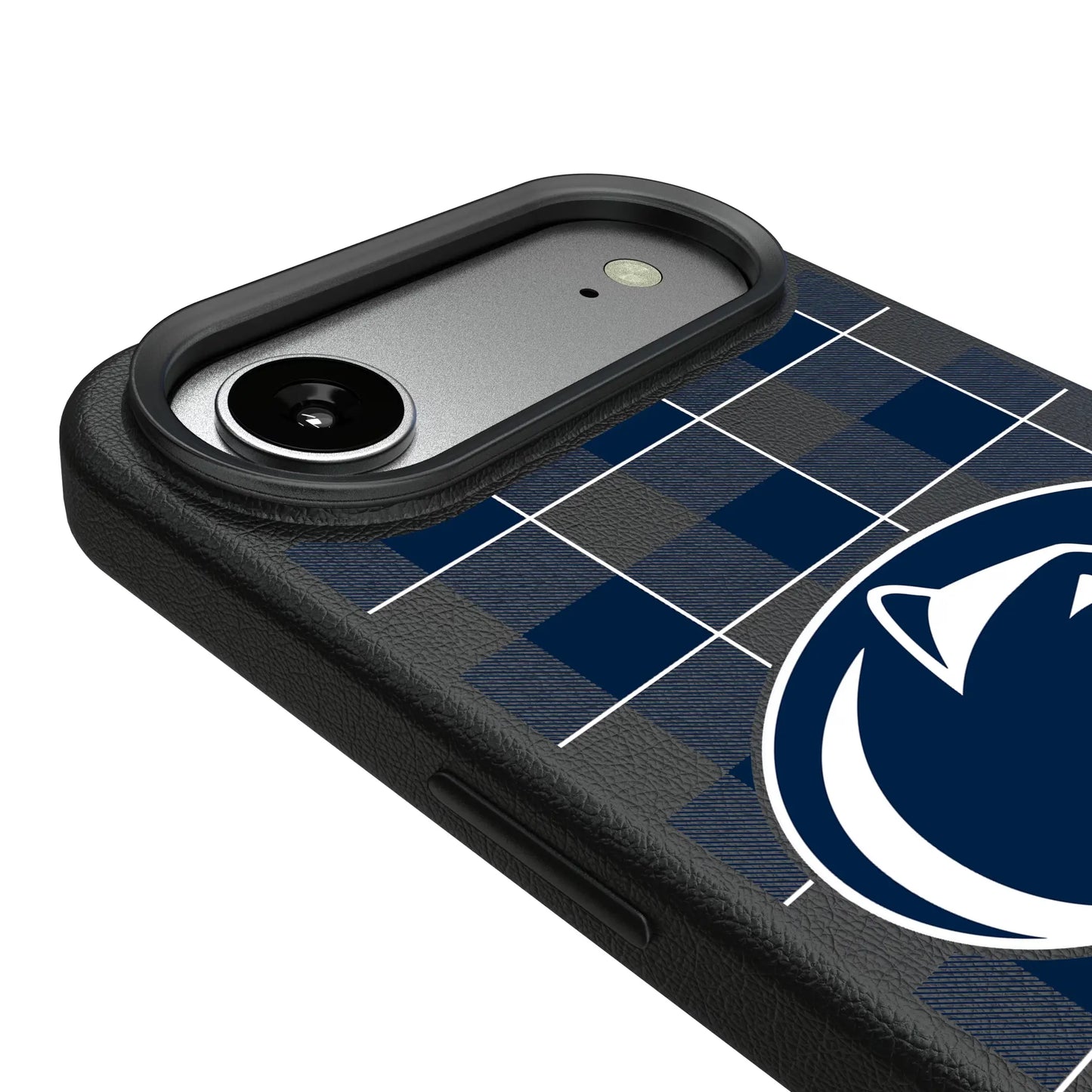 Pennsylvania State University Nittany Lions Plaid MagSafe Compatible Phone Case for Apple iPhone