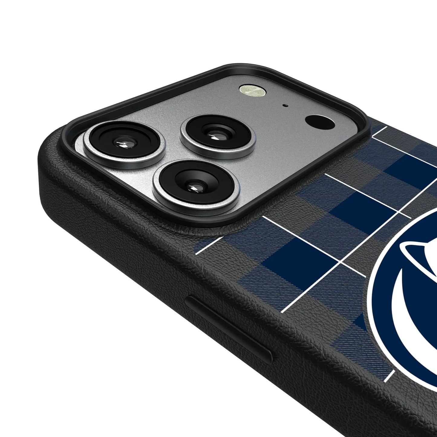 Pennsylvania State University Nittany Lions Plaid MagSafe Compatible Phone Case for Apple iPhone