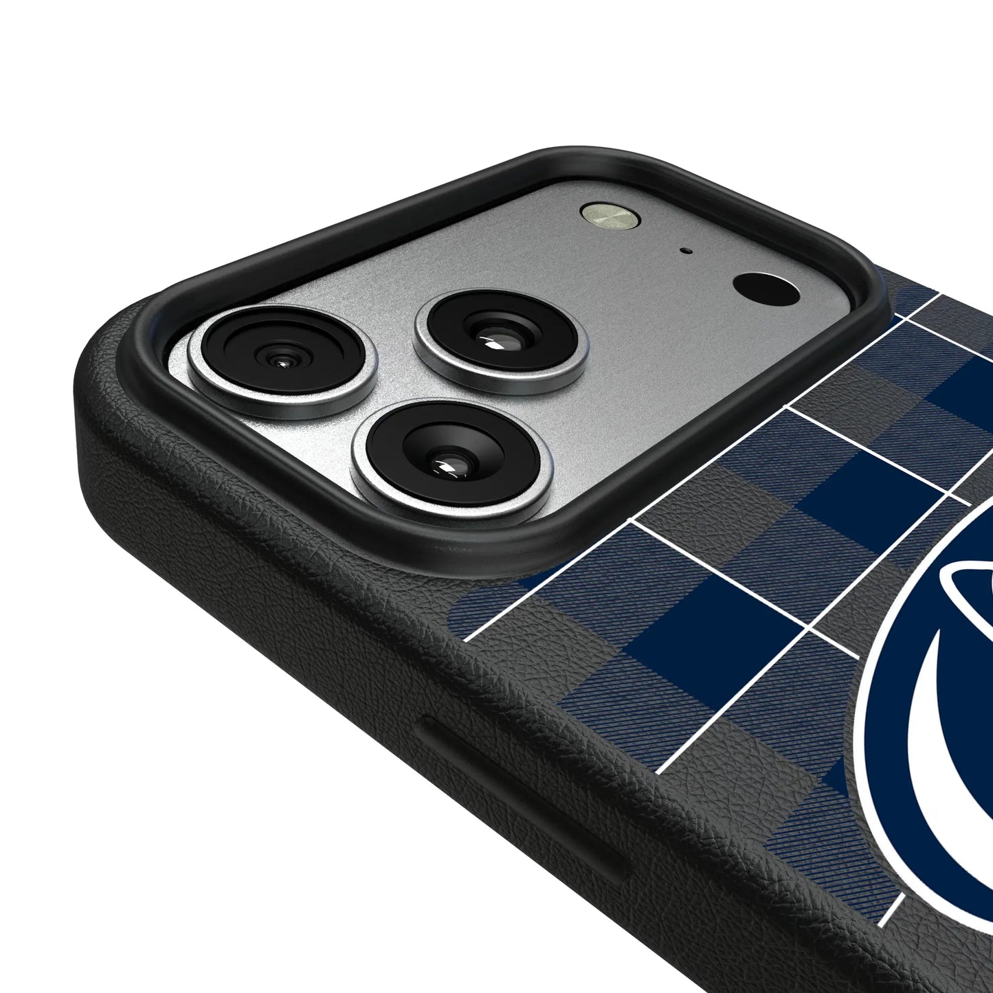 Pennsylvania State University Nittany Lions Plaid MagSafe Compatible Phone Case for Apple iPhone