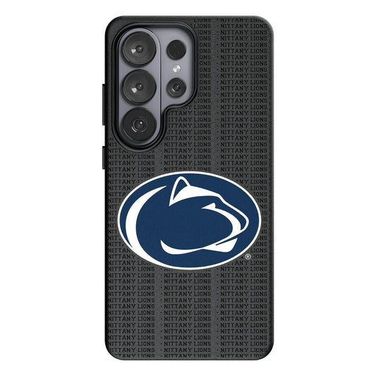 Pennsylvania State University Nittany Lions Text Backdrop MagSafe Compatible Phone Case for Samsung Galaxy