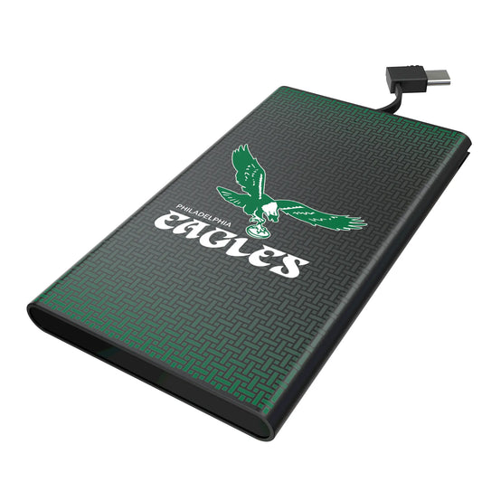 Philadelphia Eagles 1973-1995 Historic Collection Linen 5000mAh Flat Powerbank