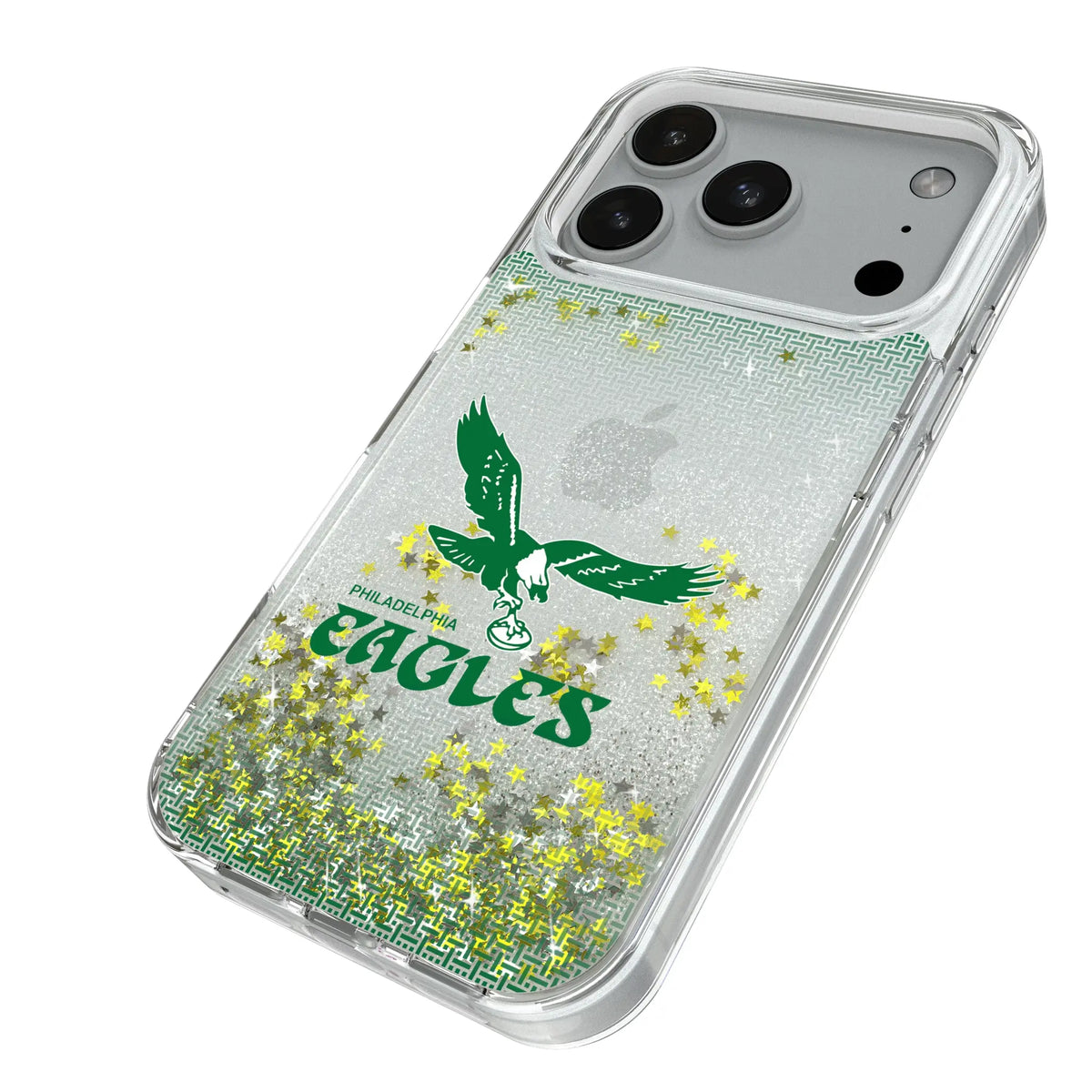 Philadelphia Eagles 1973-1995 Historic Collection Linen Glitter Phone Case for Apple iPhone