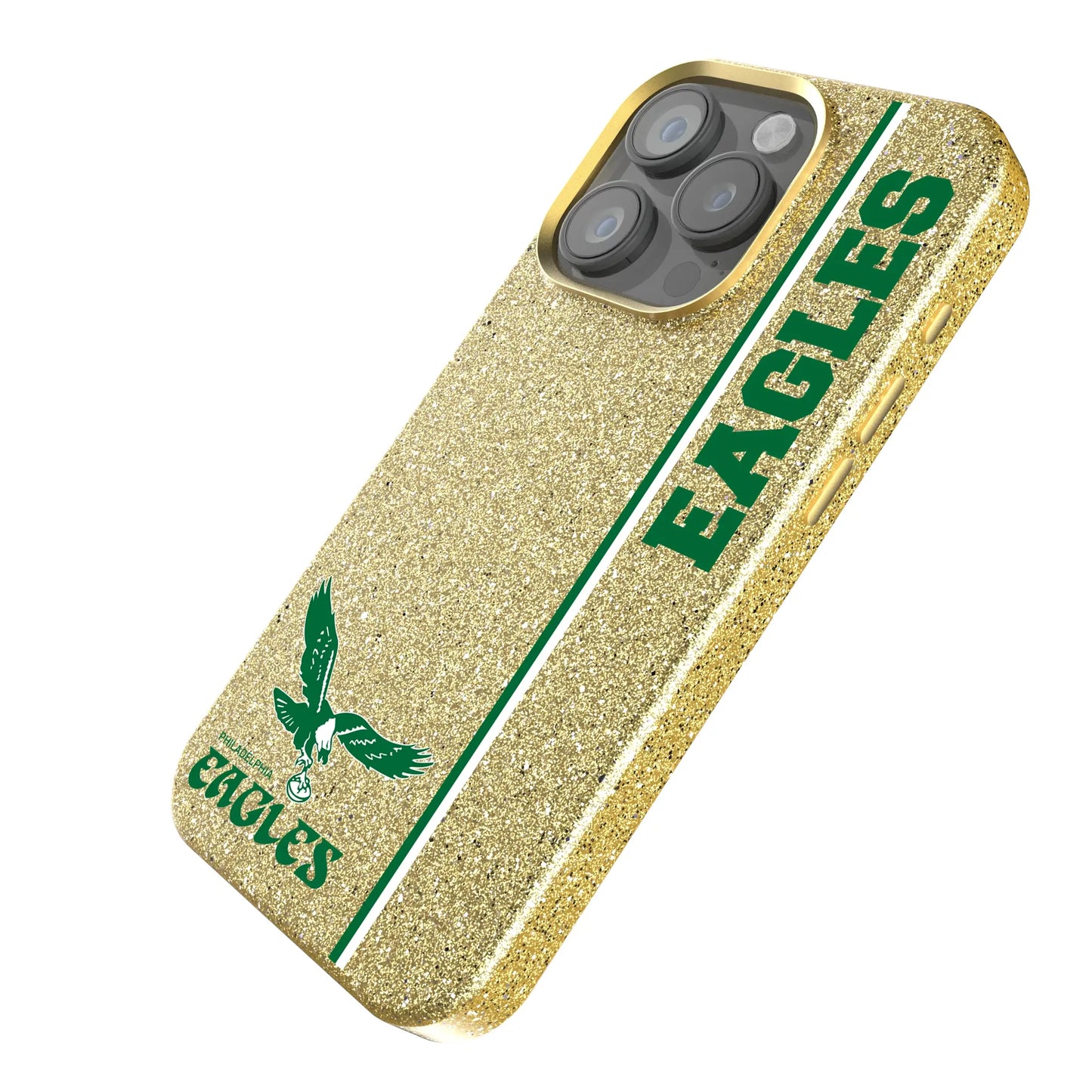 Philadelphia Eagles 1973-1995 Historic Collection Sidebar Bling Phone Case for Apple iPhone