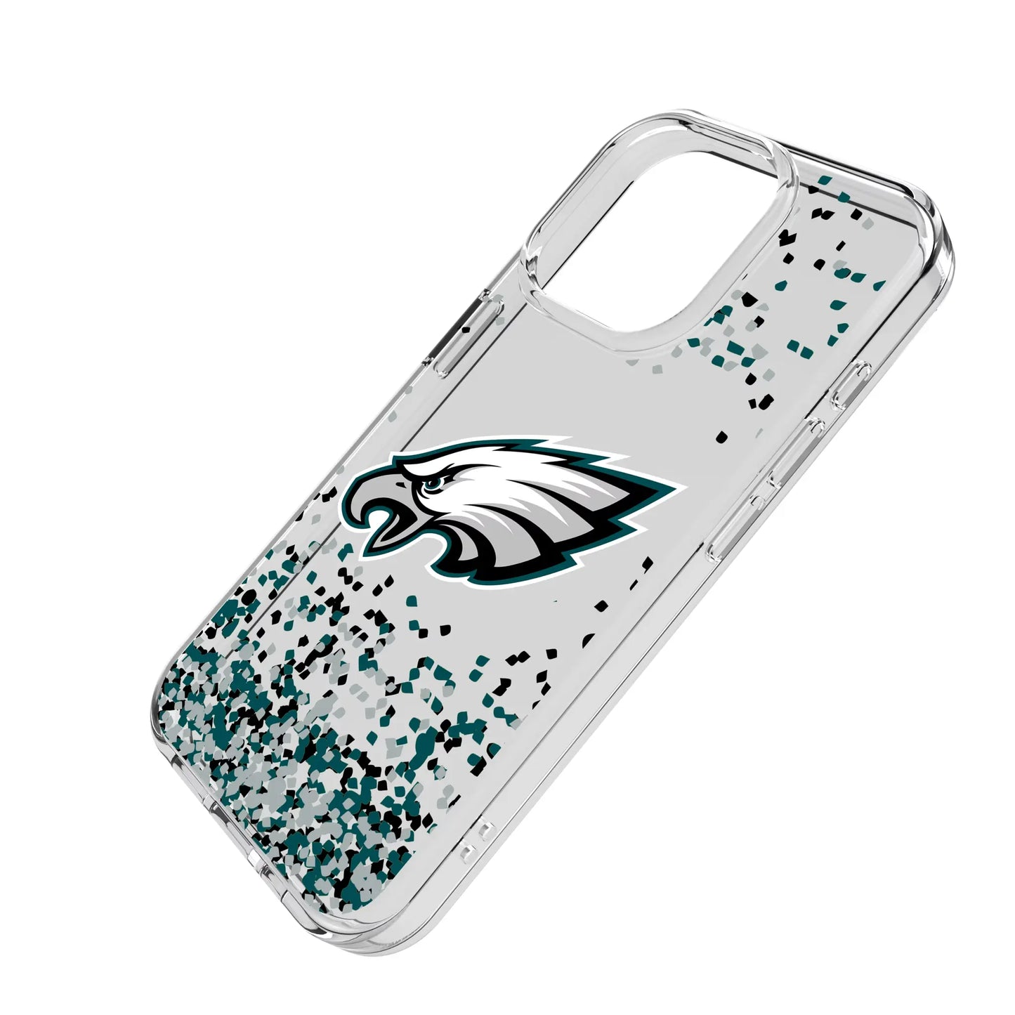 Philadelphia Eagles Confetti Clear Phone Case for Apple iPhone