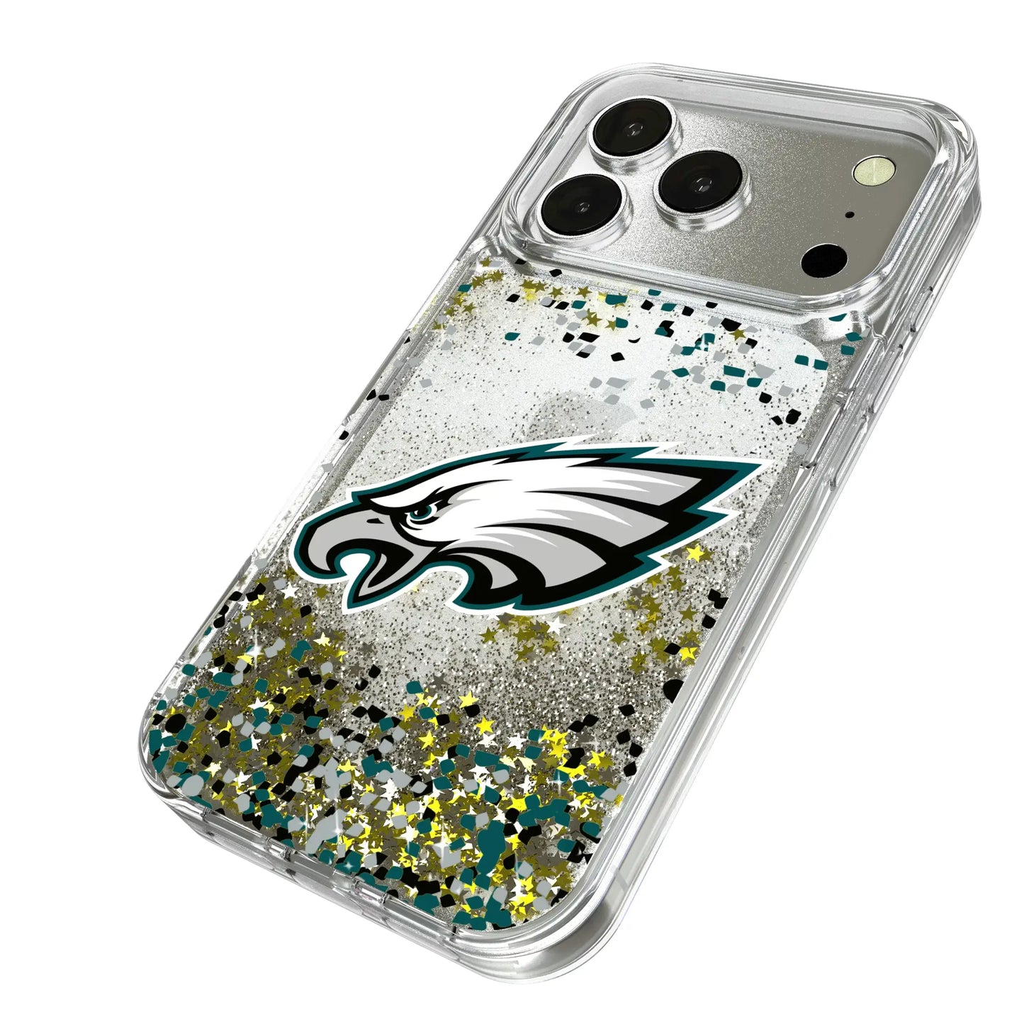 Philadelphia Eagles Confetti Glitter Phone Case for Apple iPhone