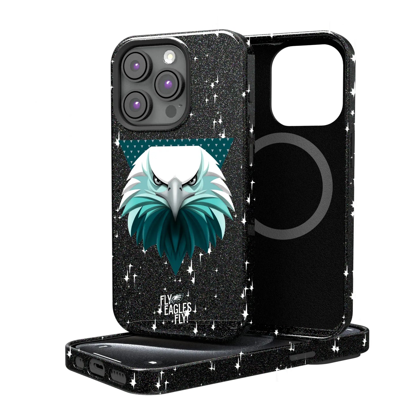 Philadelphia Eagles Deco Black Bling Phone Case for Apple iPhone