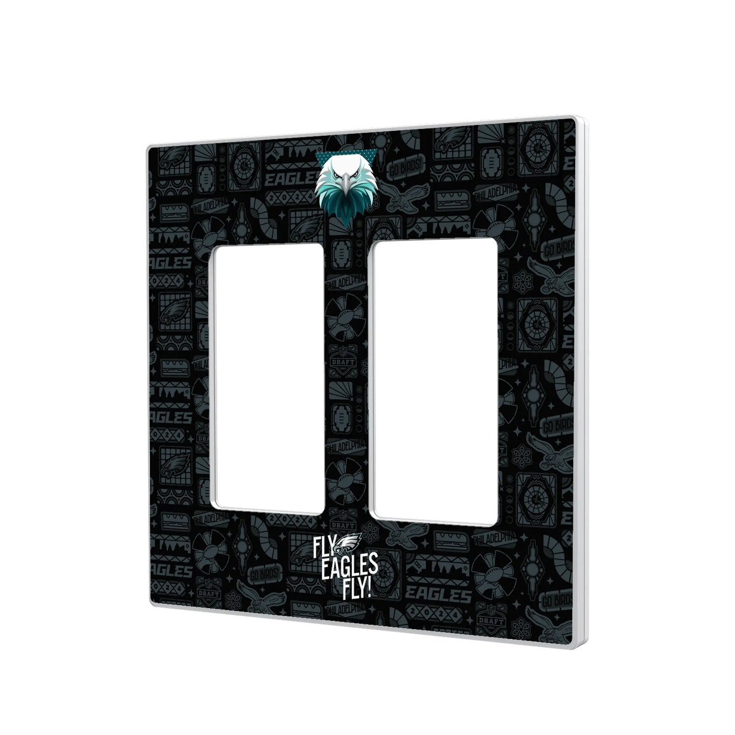 Philadelphia Eagles Deco Hidden-Screw Light Switch Plate
