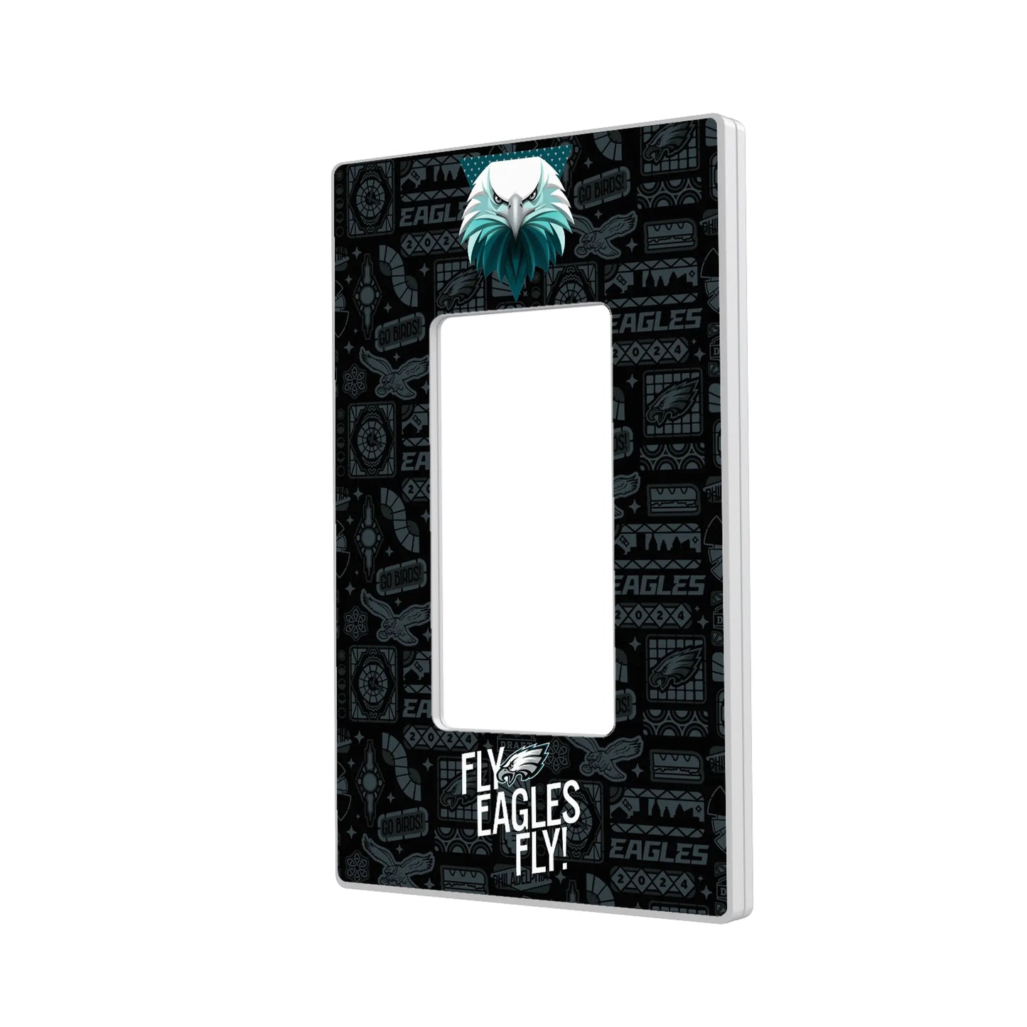 Philadelphia Eagles Deco Hidden-Screw Light Switch Plate