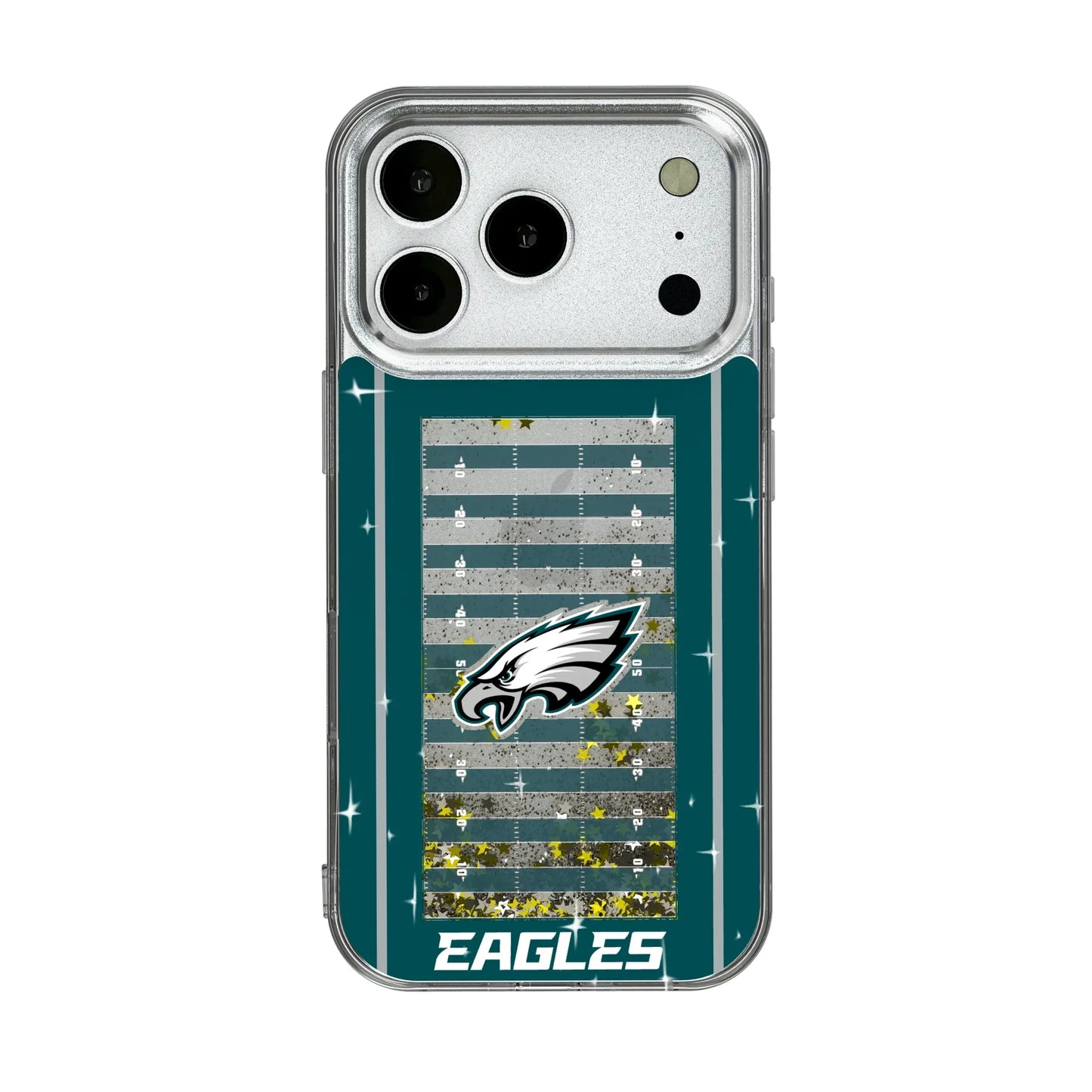 Philadelphia Eagles Field Glitter Phone Case for Apple iPhone