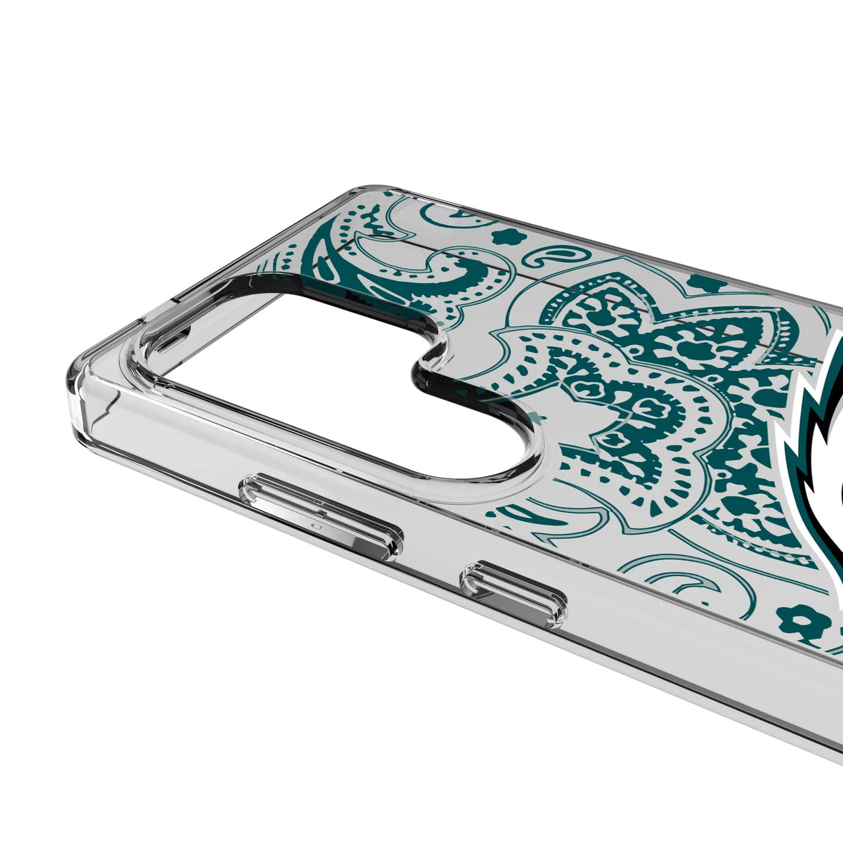 Philadelphia Eagles Paisley Clear Phone Case for Samsung Galaxy