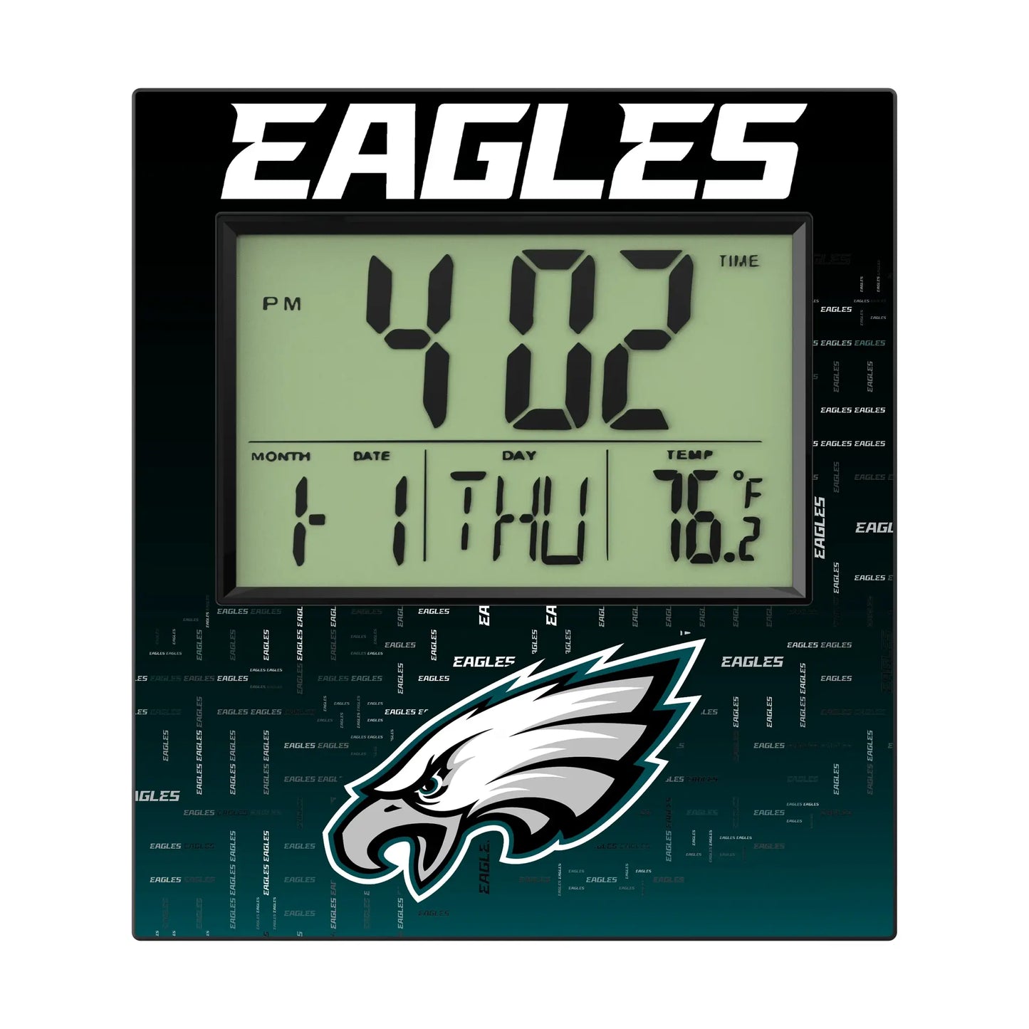 Philadelphia Eagles Quadtile Wall Clock
