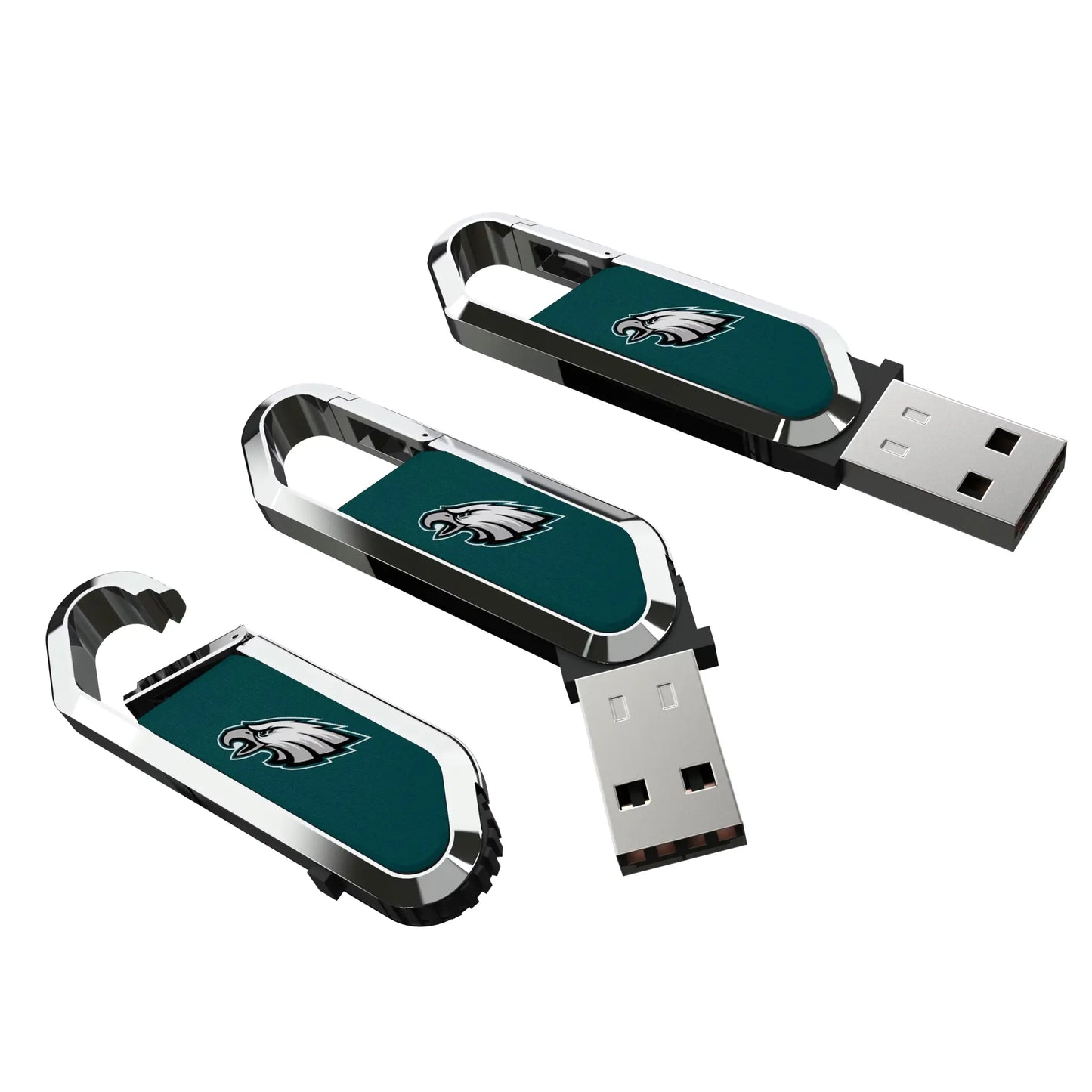 Philadelphia Eagles Solid USB 64GB Clip Style Flash Drive