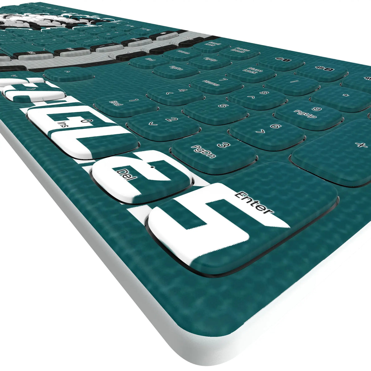 Philadelphia Eagles Stripe Curved Wireless Keyboard