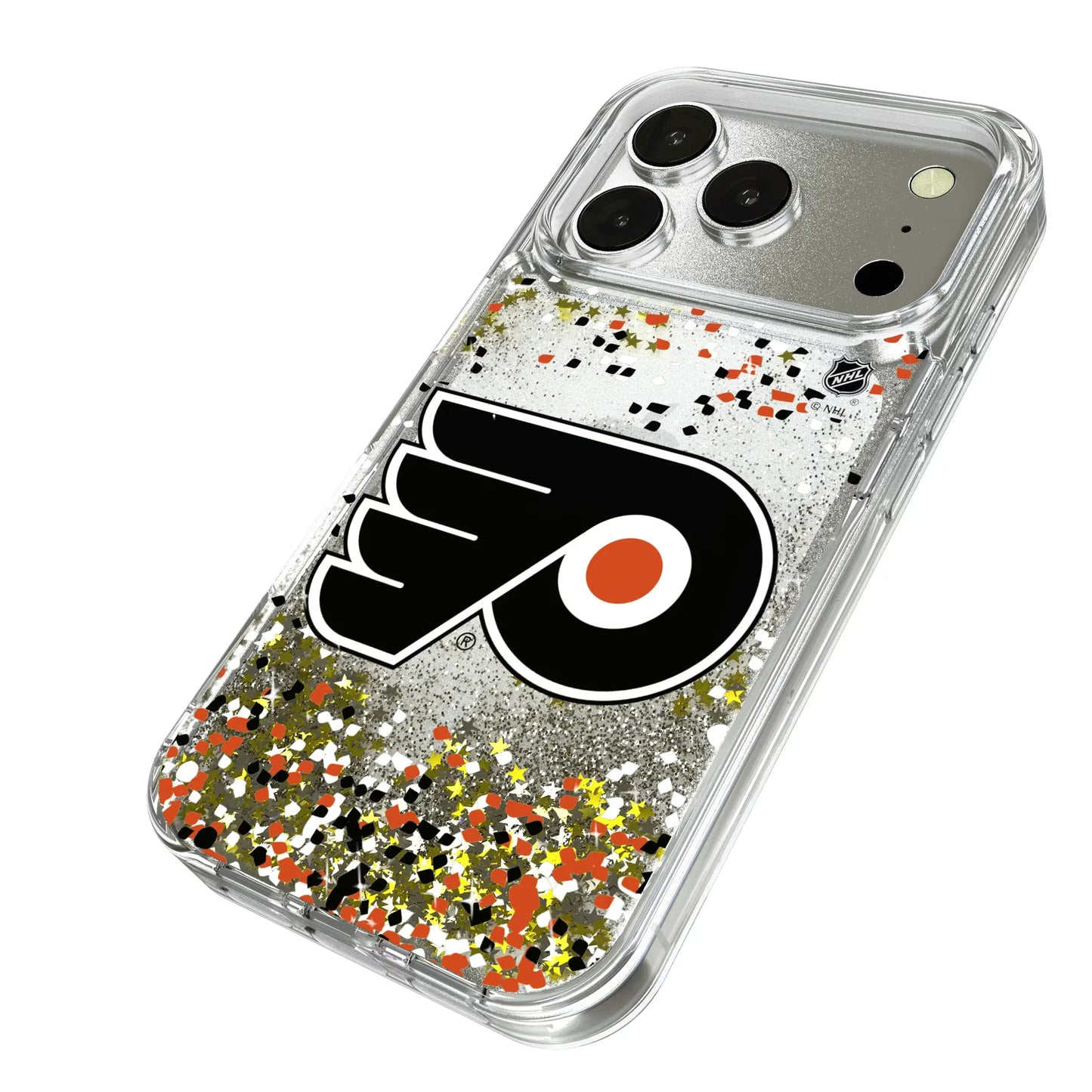 Philadelphia Flyers Confetti Glitter Phone Case for Apple iPhone