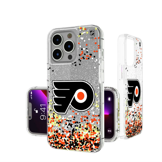 Philadelphia Flyers Confetti Glitter Phone Case for Apple iPhone