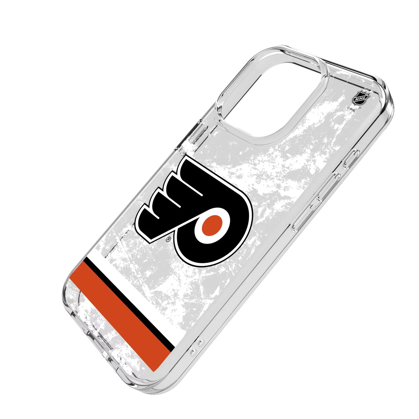 Philadelphia Flyers Ice Stripe Clear Phone Case for Apple iPhone