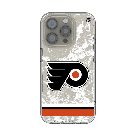 Philadelphia Flyers Ice Stripe Clear Phone Case for Apple iPhone