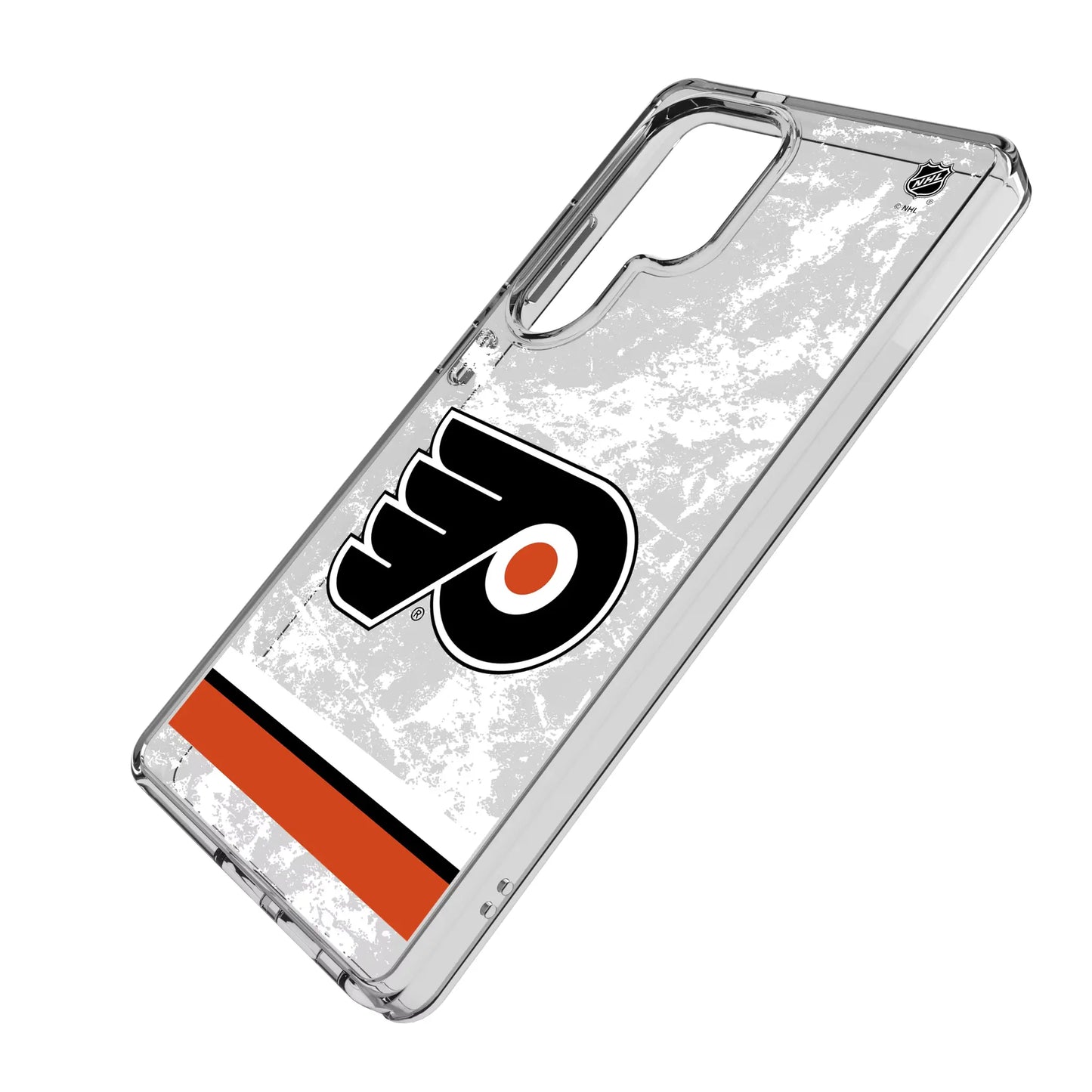 Philadelphia Flyers Ice Stripe Clear Phone Case for Samsung Galaxy