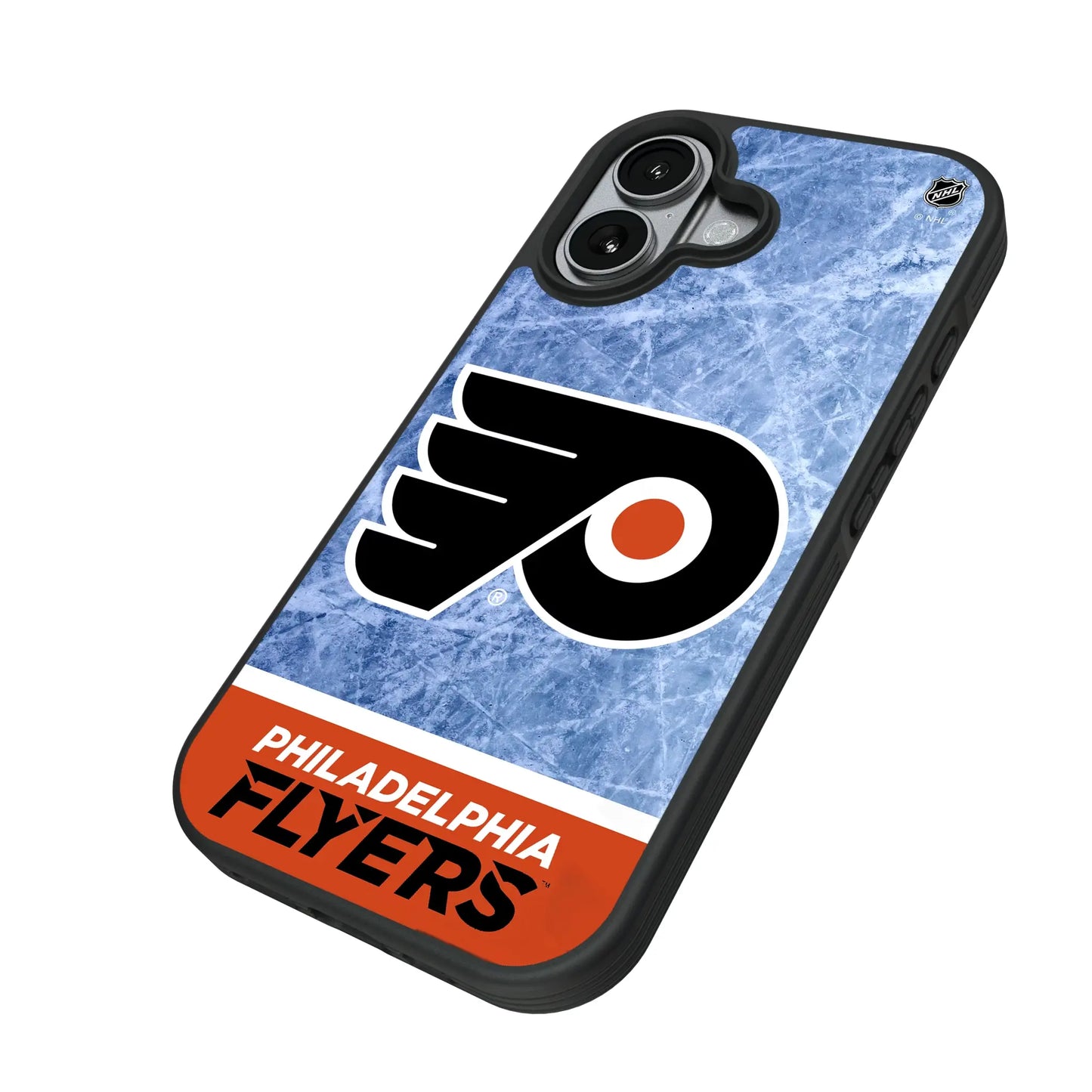 Philadelphia Flyers Ice Wordmark Bump Phone Case for Apple iPhone
