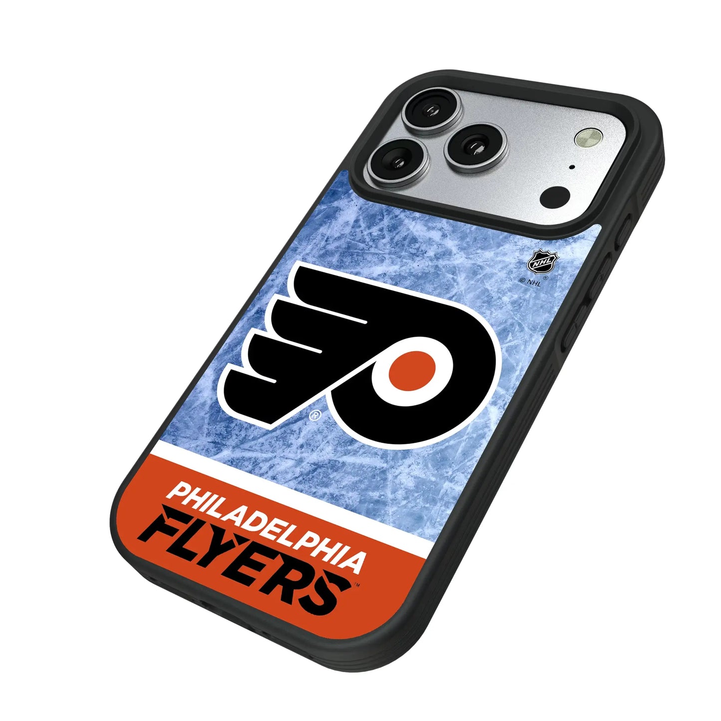 Philadelphia Flyers Ice Wordmark Bump Phone Case for Apple iPhone