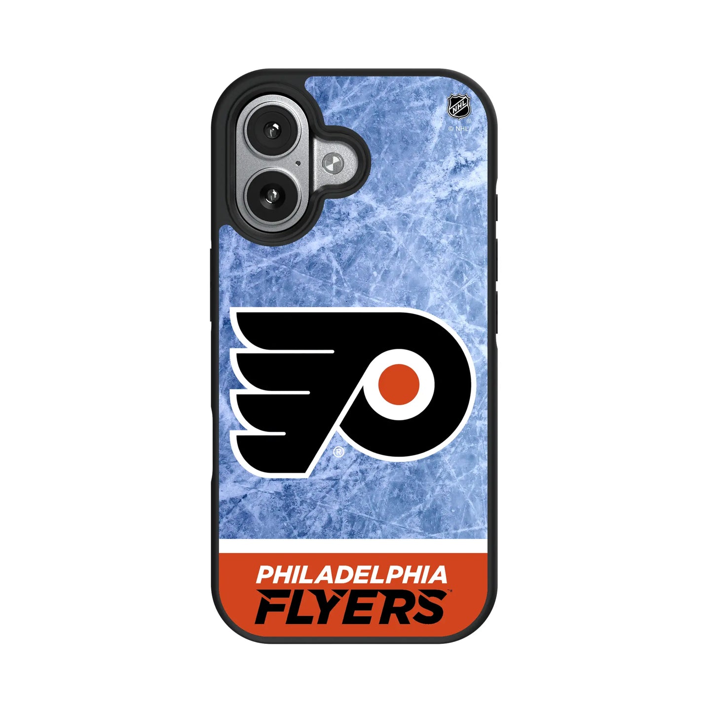 Philadelphia Flyers Ice Wordmark Bump Phone Case for Apple iPhone
