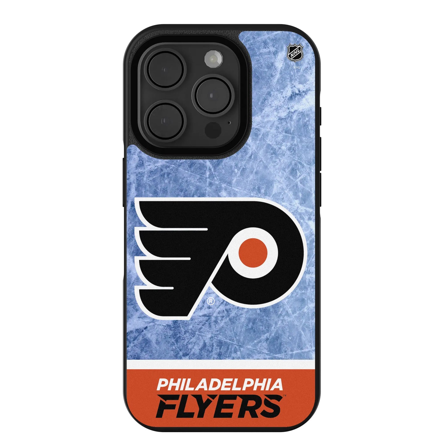 Philadelphia Flyers Ice Wordmark Bump Phone Case for Apple iPhone