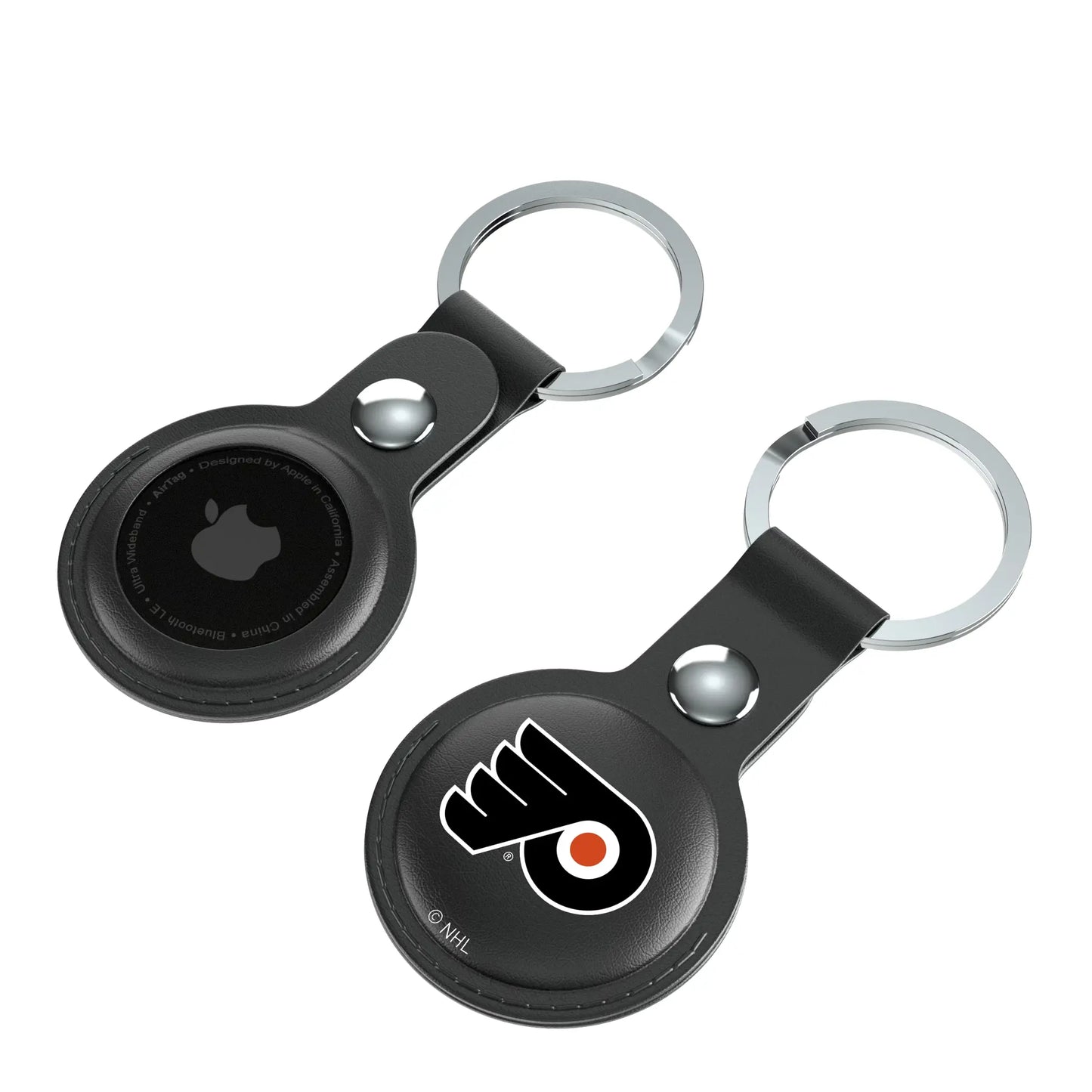 Philadelphia Flyers Insignia Black Airtag Holder 2-Pack