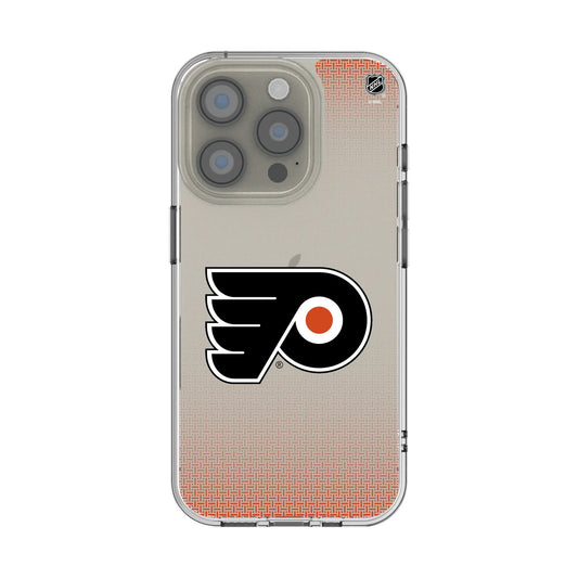 Philadelphia Flyers Linen Clear Phone Case for Apple iPhone