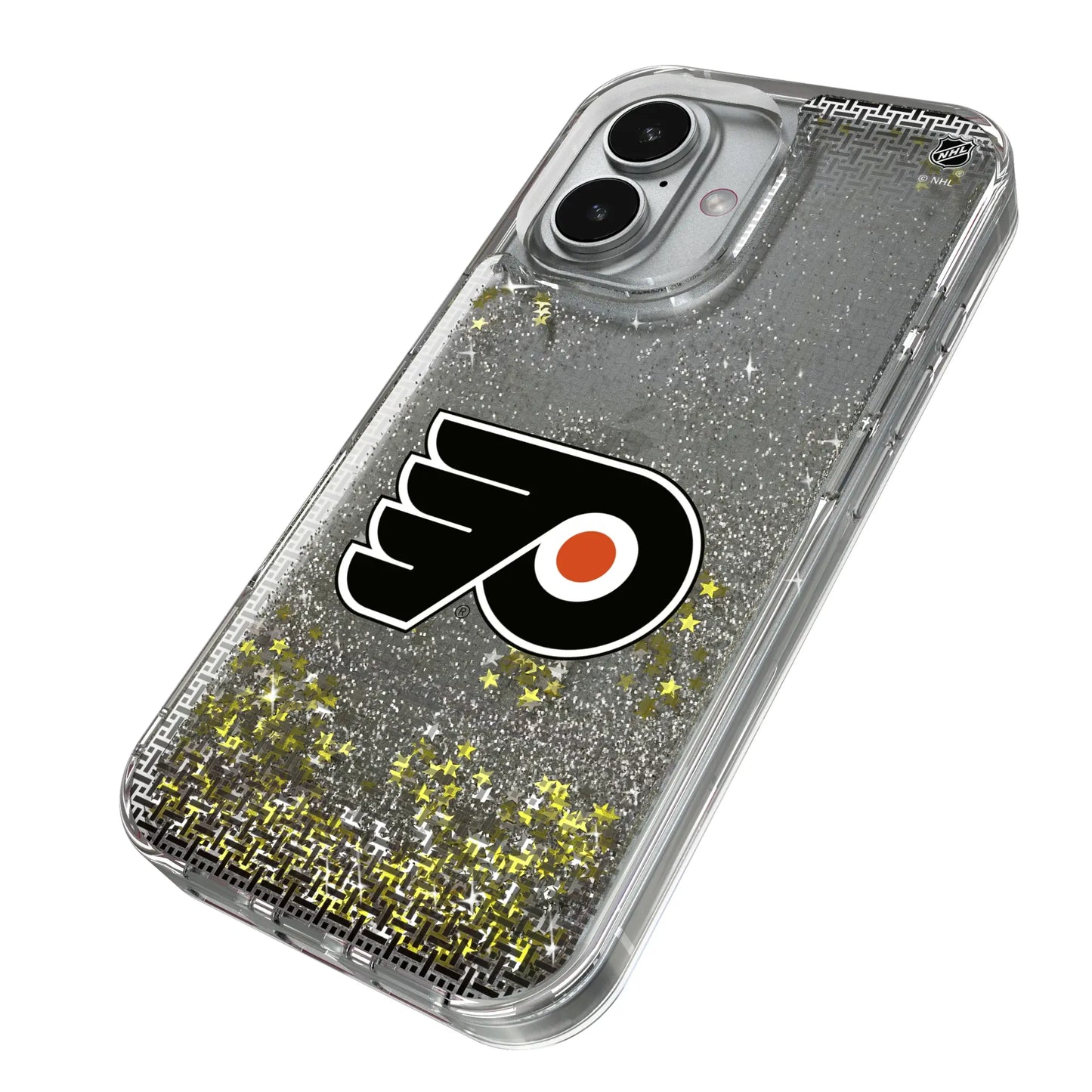 Philadelphia Flyers Linen Glitter Phone Case for Apple iPhone