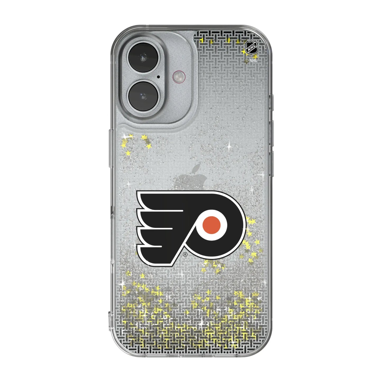 Philadelphia Flyers Linen Glitter Phone Case for Apple iPhone