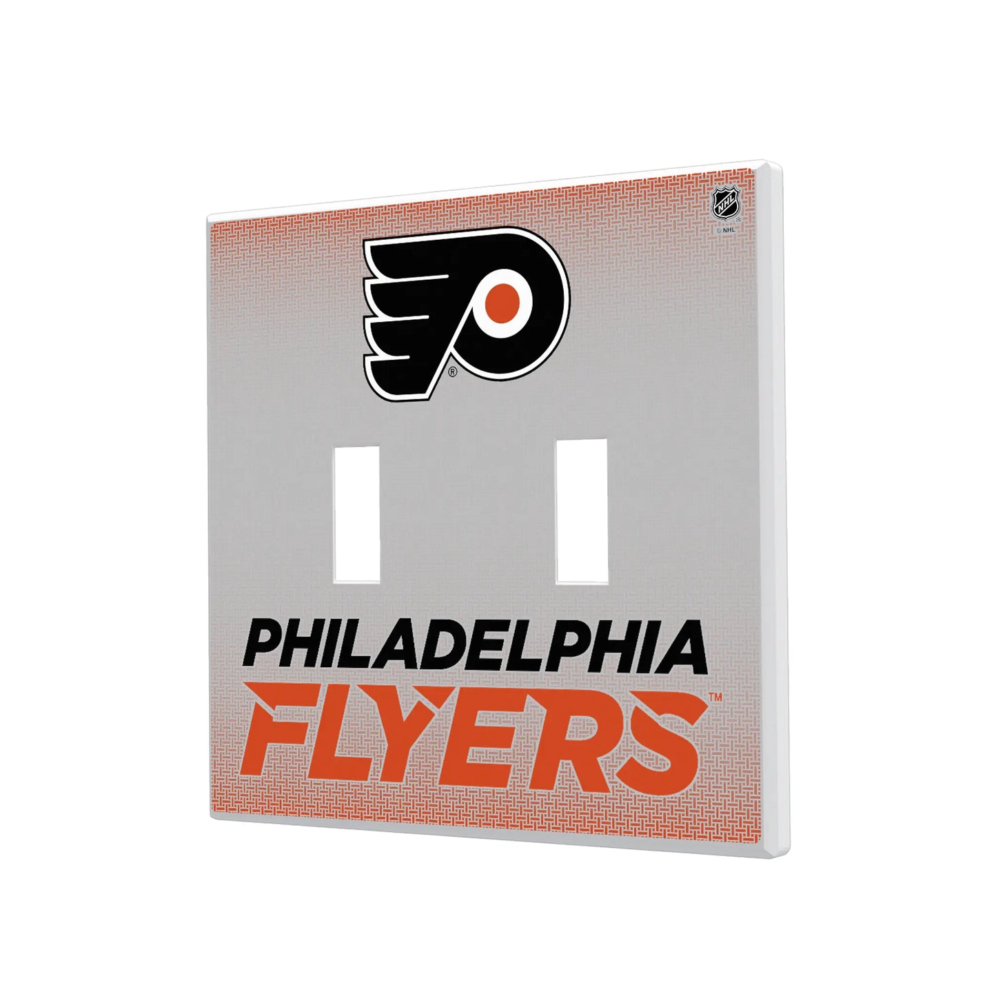 Philadelphia Flyers Linen Hidden-Screw Light Switch Plate